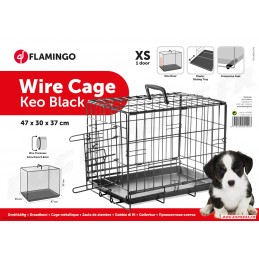 Cage pour chien Keo Noir