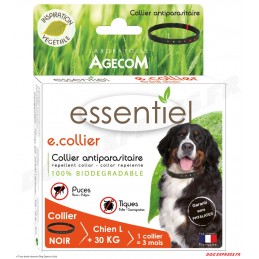 Collier Antiparasitaire ESSENTIEL Chien Noir