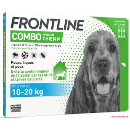 FRONTLINE COMBO Pipettes antiparasitaires Chien M