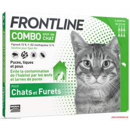 FRONTLINE COMBO Pipettes antiparasitaires Chat
