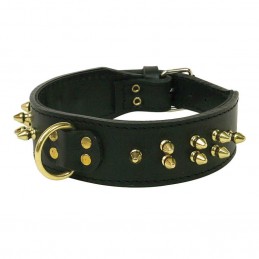 Collier Cuir Attila Noir