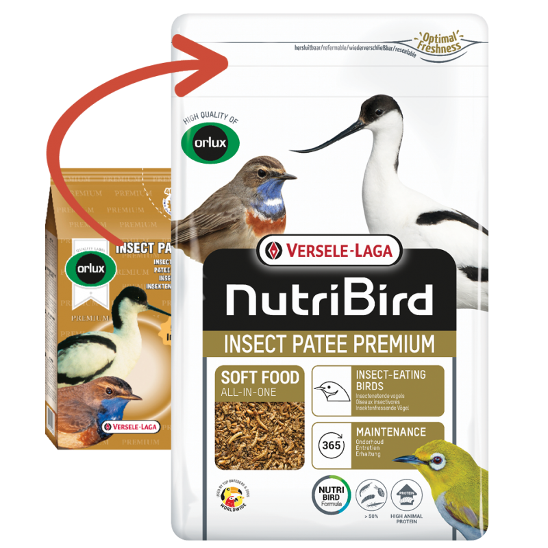 NutriBird Insect Patée Premium - Versele Laga - Aliment complet pour  oiseaux ins