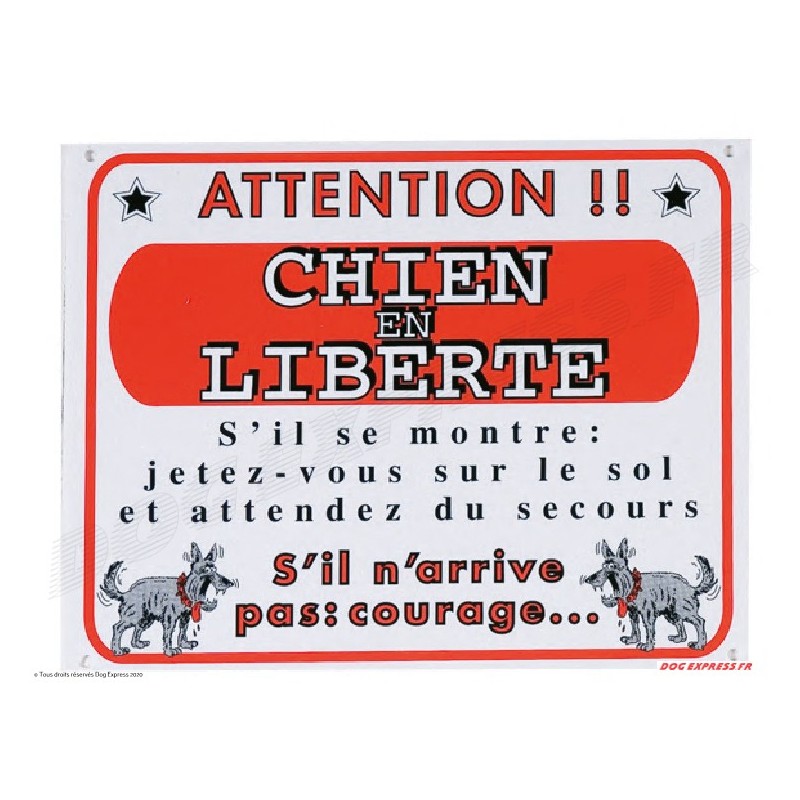 Panneau chien Libre